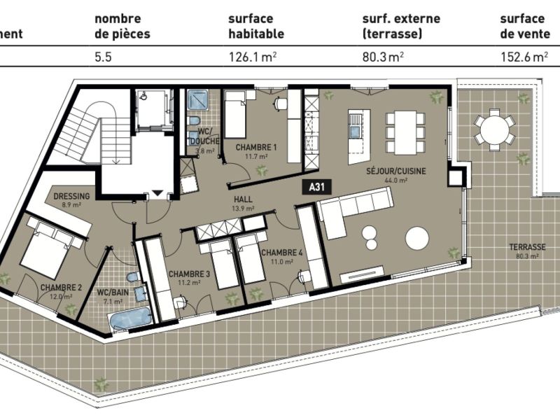 Nouveau, Promotion de 7 appartements à Attalens en Veveyse dans le canton de Fribourg.