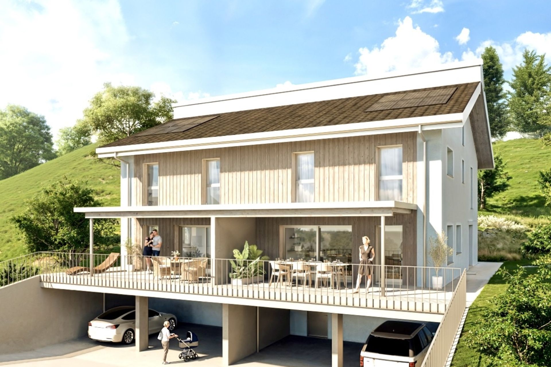 Magnifique villa de 5,5 pcs en Veveyse à Tatroz-Attalens.
